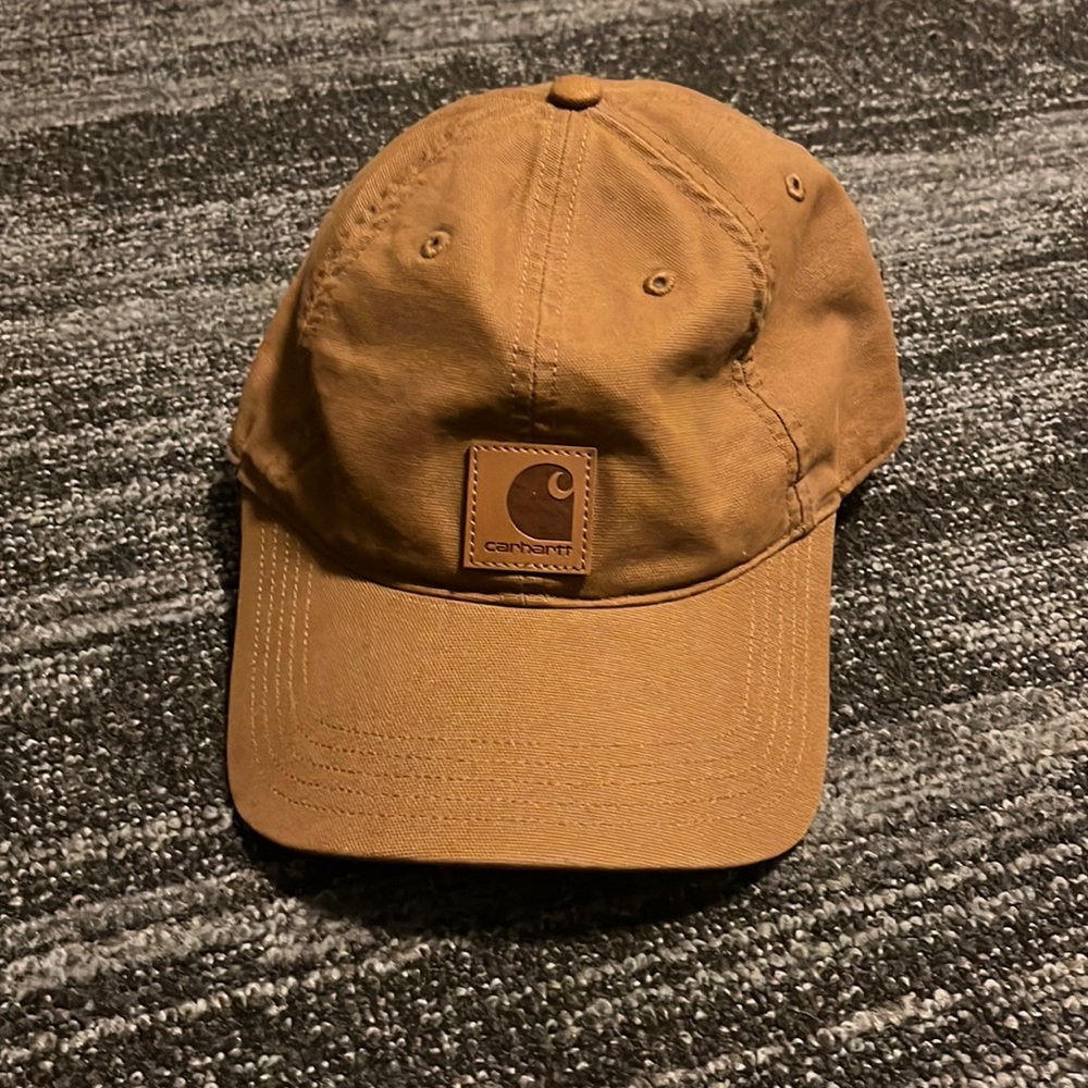 trendy brown carhartt hat